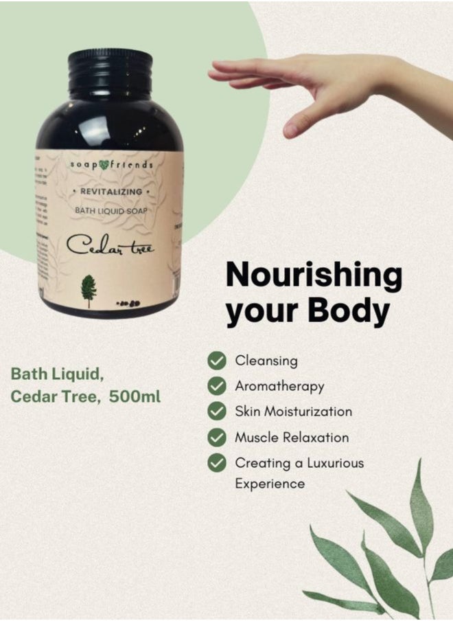 Soap&Friends Soap&Friends Cedar Wood Bath Liquid - 500ml  - Image 4