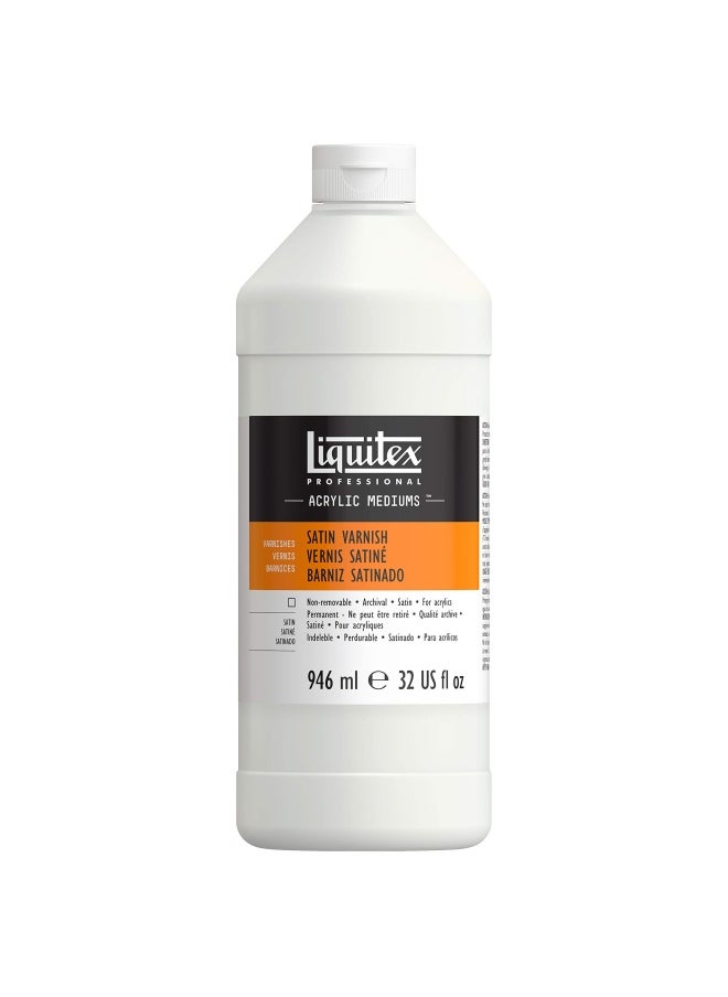 Liquitex Satin Varnish 32 Oz  - Image 1