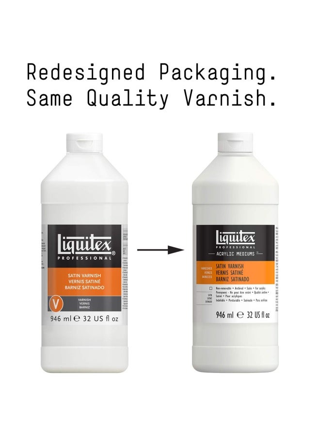 Liquitex Satin Varnish 32 Oz  - Image 2
