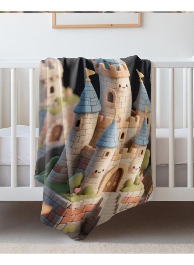 عام بطانية رقيقة من الفانيلا الكرتونية للأطفال والرضع (دافئة ومريحة، ومناسبة للنوم والألعاب) 70 سم * 100 سم - Image 2