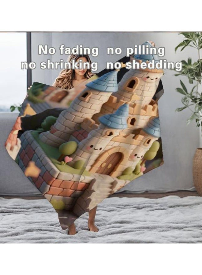 عام بطانية رقيقة من الفانيلا الكرتونية للأطفال والرضع (دافئة ومريحة، ومناسبة للنوم والألعاب) 70 سم * 100 سم - Image 4