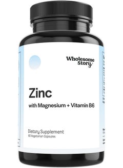 3In1 Zinc Picolinate Magnesium Glycinate Supplements With Vitamin B6; Magnesium And Zinc Vitamin; Reproductive & Fertility Health Hormone Balance Immune System Support; 60 Vegetarian Capsules