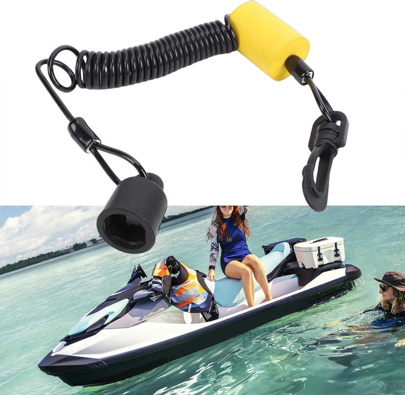 حبل الأمان العائم Haofy مع مفتاح DESS بتقنية مكافحة السرقة لـ SeaDoo موديل 2014 وما قبله، نظام الأمان المشفر الرقمي للتحكم في السرعة - Image 3