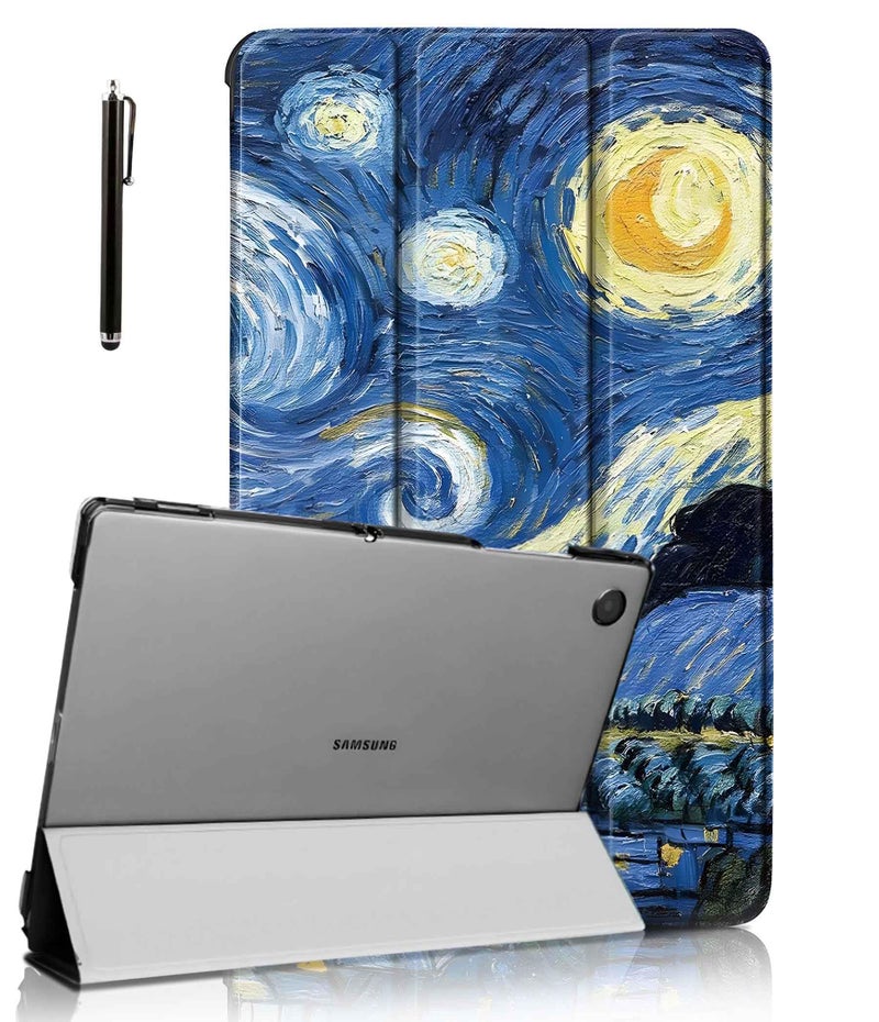 ProElite Cover for Samsung Galaxy Tab A11 8.7 inch/A9 8.7" Case Cover, Smart Flip Case Cover for Samsung Galaxy Tab A11/A9 8.7 inch Translucent Back with Stylus Pen, Starry Night - Image 1
