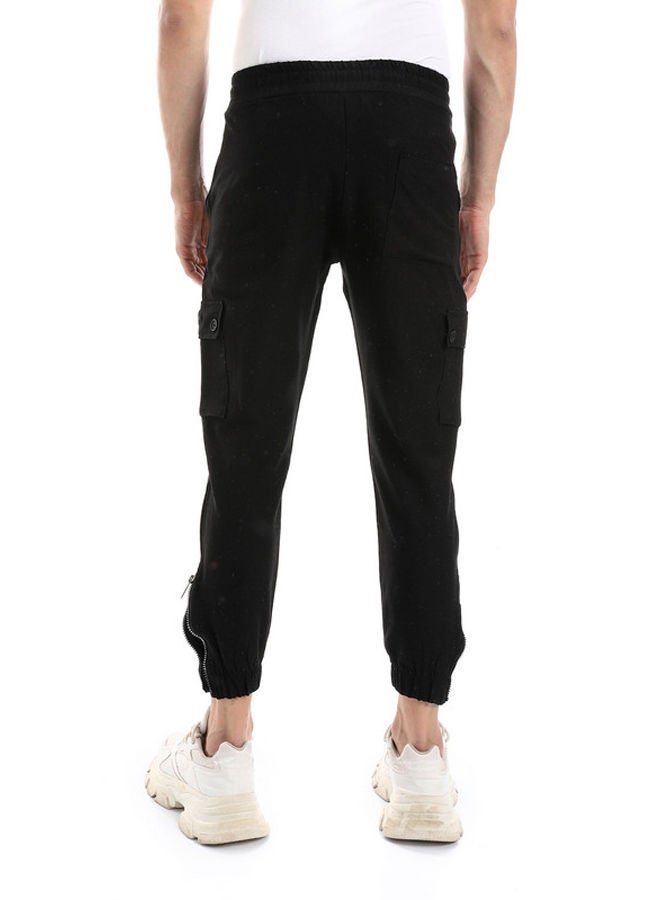 WHITE RABBIT White Rabbit Slip On Plain Black Men Practical Joggers  - Image 3