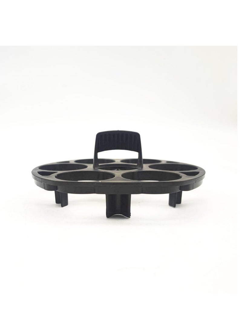 Excefore Egg Boiler Steamer Rack, Instant Pot Egg Rack, Egg Cooker Tray Stand for 7 Eggs, Heat-resistant, Bpa-free Plastic, Prevents Rolling, Easy Storage in Fridge Kitchen Utensils, Black - Image 3