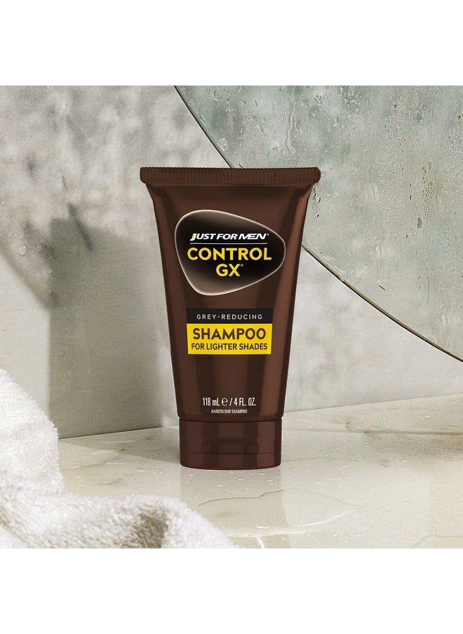 Just For Men شامبو Ust For Men Control Gx Grey Reducing لدرجات الشعر الفاتحة من الأشقر إلى البني المتوسط، لون الشعر التدريجي 4 أونصة عبوة من قطعة واحدة (قد تختلف العبوة)  - Image 5