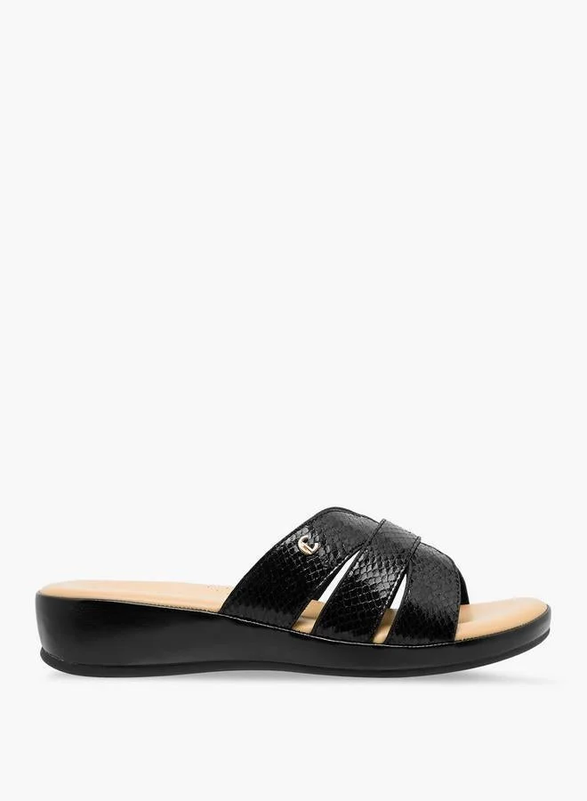 Le Confort Women Textured Cross Strap Sandals