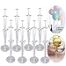 JOLLYSTYLE 8 Sets Balloon Stand Holder Kit with 56 Sticks 56 Cups and 8 Base Table Desktop Centerpiece Decorations for Wedding Birthday Baby Shower Party - Image 2