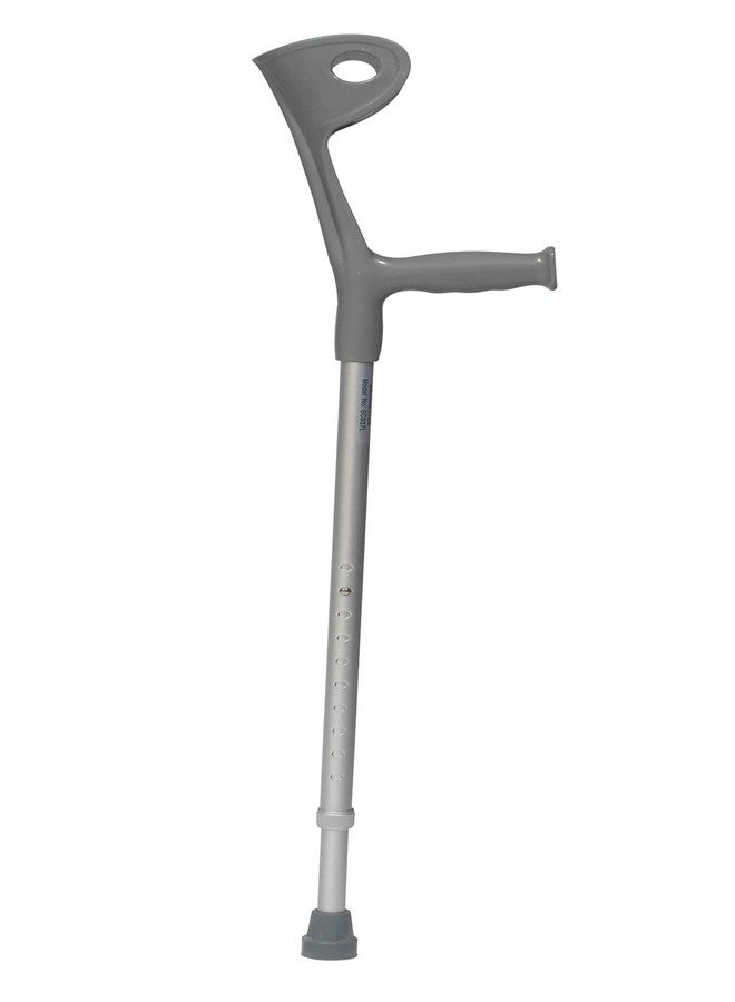 SMARTCARE Smart Care® Forearm Height Adjustable Crutches with Pivoting Closed-Cuff (1 Piece), Ergonomic Comfortable Wrist Handle, Heavy Duty for Standard and Tall Adults - (SC937L) - Image 2