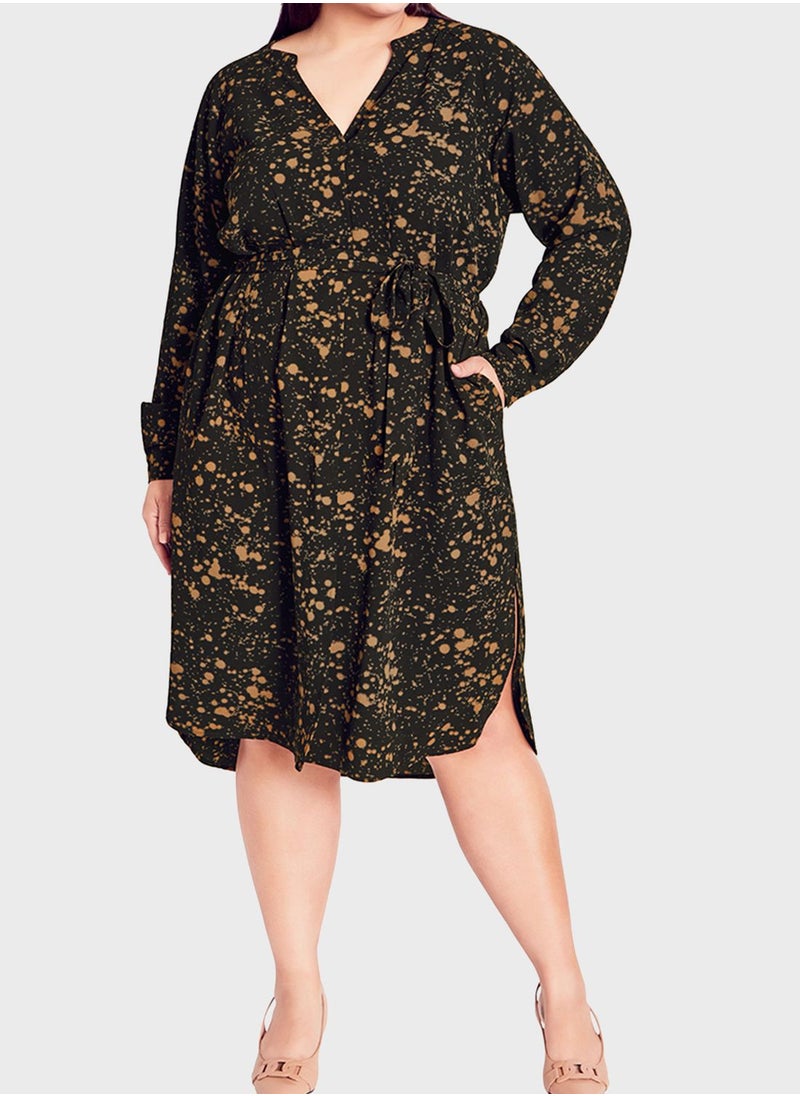Avenue Printed Shirt Dress  - Image 1