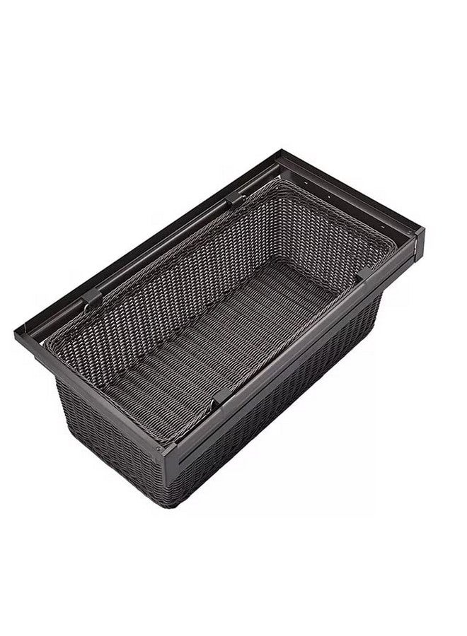 rigwell lifetime rigwell lifetime Modular Wardrobe Pull Out Ratten Basket for Modular Wardrobe Storage (Mocha Finish) (RATTEN Basket, 600 MM)  - Image 1