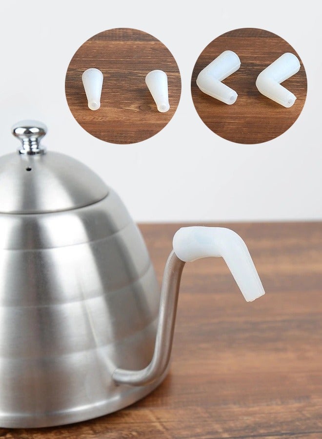 BF HOME 4 Pieces Coffee Drip Kettle Restrictor Nozzle Compatible Replacement Parts Spout Diverter Aid - Image 1