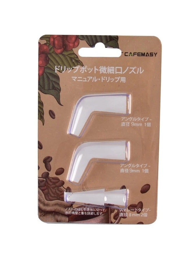 BF HOME 4 Pieces Coffee Drip Kettle Restrictor Nozzle Compatible Replacement Parts Spout Diverter Aid - Image 3