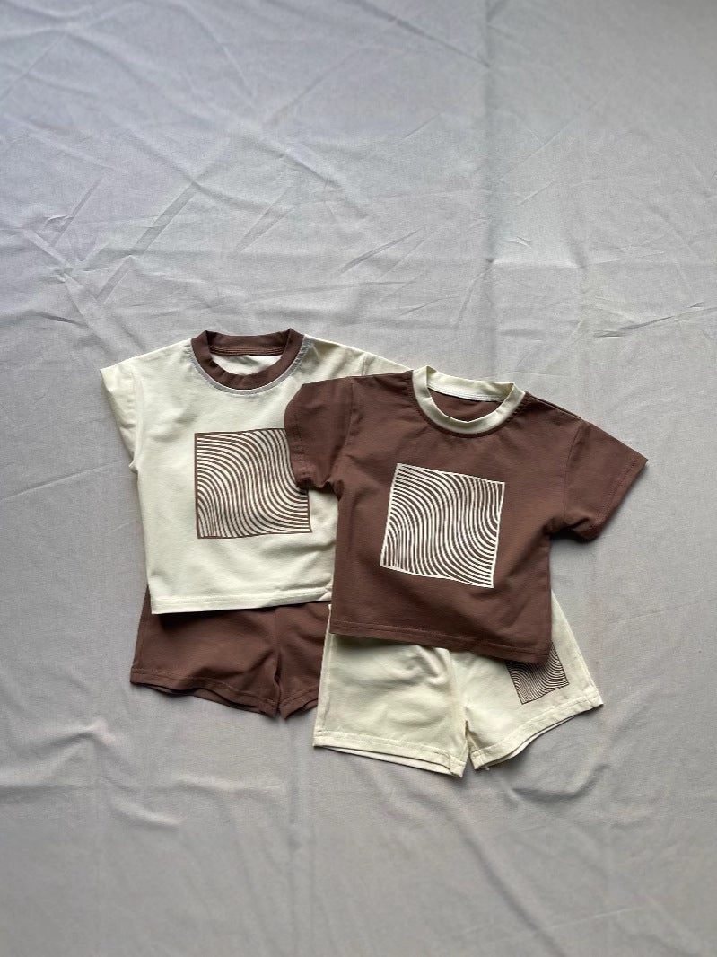 Korean Style Ins Distinctive Printed Summer Short-Sleeved T-Shirt For Boys And Girls Korean Style Cotton Printed Baby Top Trendy Children'S Wear - Image 2