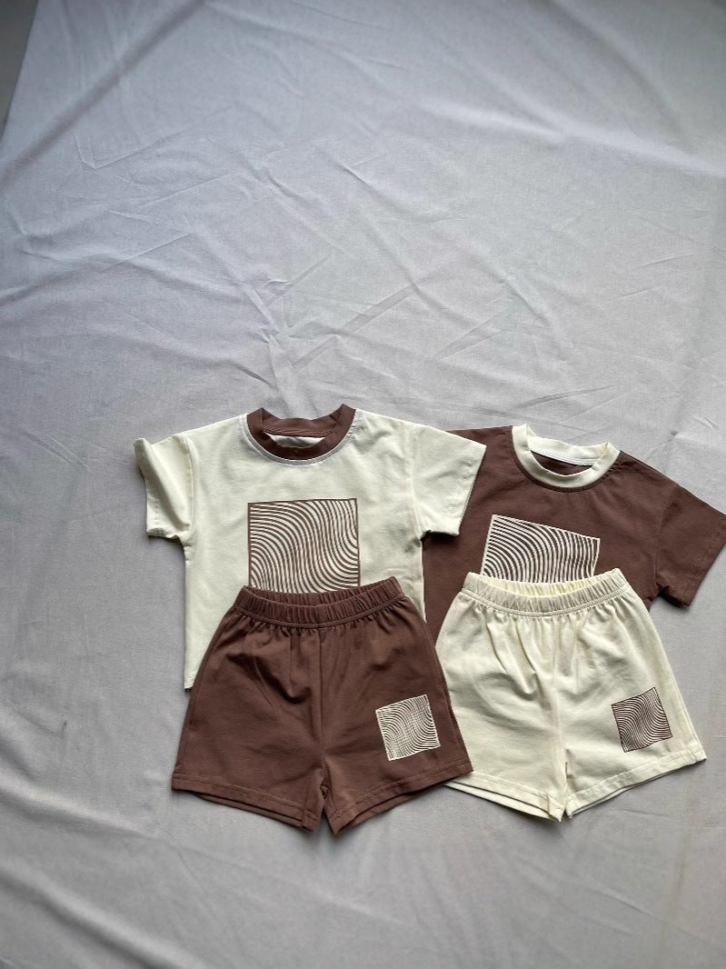 Korean Style Ins Distinctive Printed Summer Short-Sleeved T-Shirt For Boys And Girls Korean Style Cotton Printed Baby Top Trendy Children'S Wear - Image 5