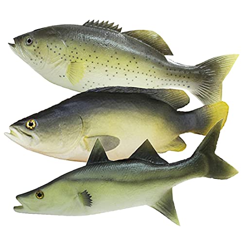 Wayber 3 Pcs Simulated Fake Fish Model, Lifelike Artificial Sea Food Set for Home Decoration, Aquarium Display Ornaments, Stage Drama & Photography Prop - Image 1
