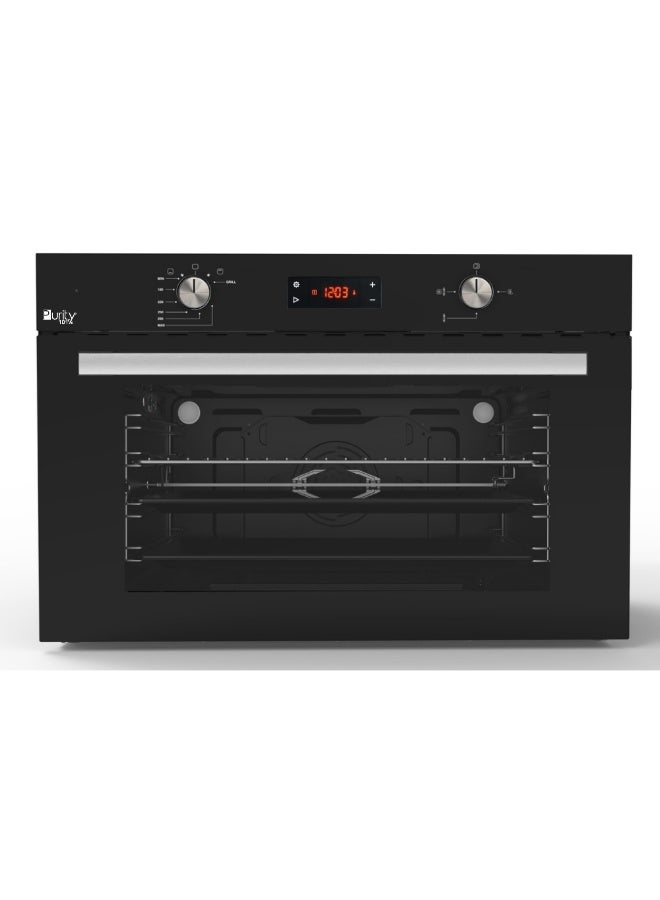 Built-in Gas Oven with Gas Grill, 90cm, 105L, Convection Fan, Digital Display,  Self-ignition, Double doors, KPT917GG GBL