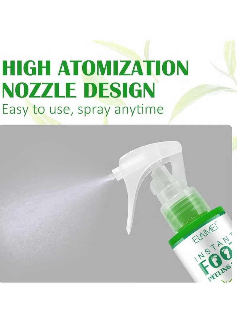 Elaimei Foot Peeling Spray Oil, Instant Feet Peeling Spray for Remove Dead Skin, Foot Peel Spray Pedicure Dead Skin Exfoliator, Foot Spray for Dry Toe Skin and Calluses - Image 3