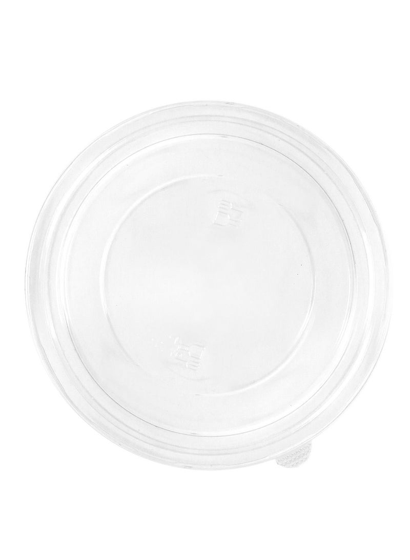 Brown Kraft Paper PE Coated Water & Oil Resistant Salad Bowl with Lid 1300 ML - Image 3