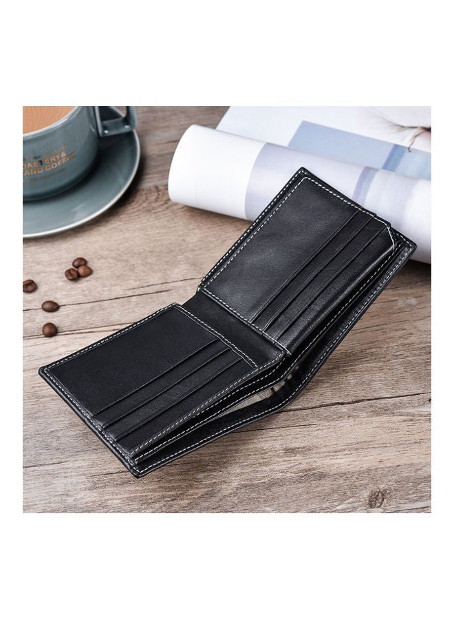 NIBEMINENT Carbon Fiber Leather Antimagnetic Cowhide Wallet Black  - Image 3