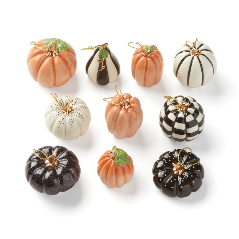 LENOX Lenox 889140 Mini Pumpkin 10Piece Ornament Set 