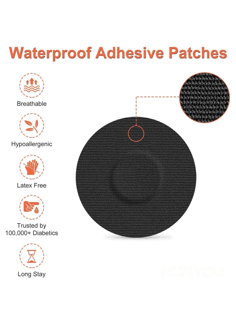 Hihonor - Freestyle Adhesive Patch, 25 PCS Good for Libre– Enlite – Guardian –Pre-Cut Back Paper Waterproof Libre2/3 Sensor Covers Flesh Flexible CGM Patches NO Glue in The Center, Long Fixation for Your Sensor - Image 1