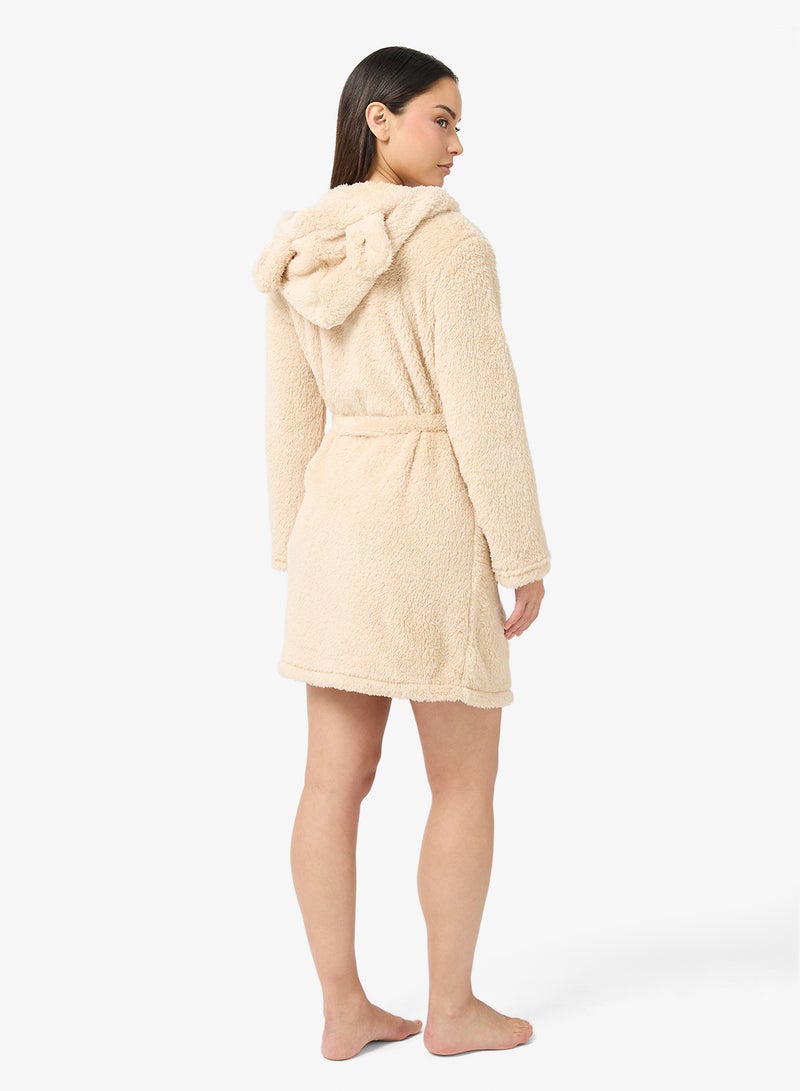 جينجر أرواب فانيلا منفوشة بأذنين بغطاء رأس - Image 2