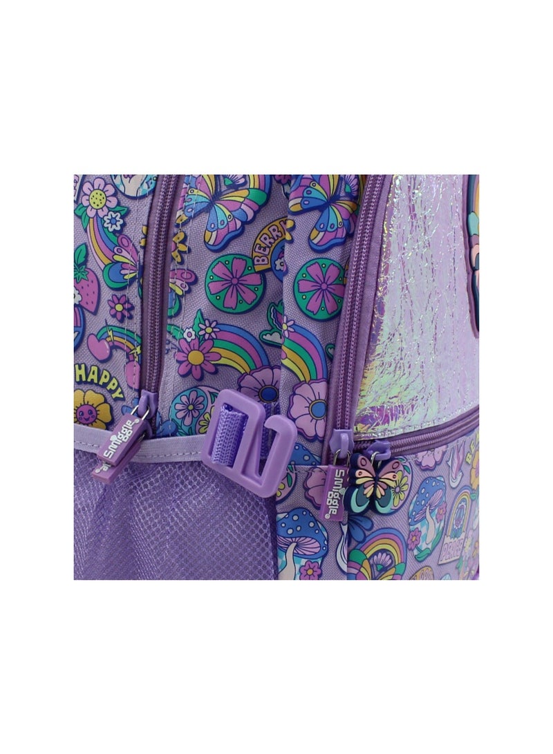 سميجل حقيبة ظهر Smiggle بتصميم فراشة، مقاس 17 بوصة – بنفسجي - Image 3