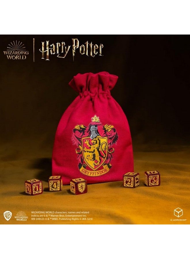 Q WORKSHOP Harry Potter Gryffindor Dice & Pouch  - Image 4
