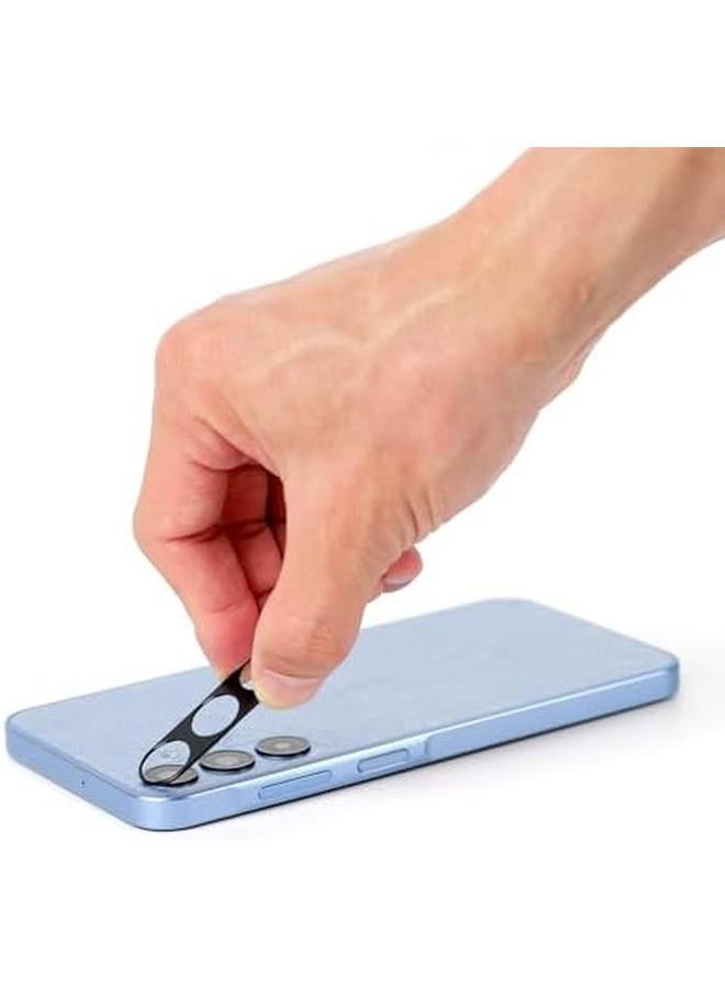 إيروريكس عبوة من قطعتين من واقي الشاشة لهاتف Samsung Galaxy A55 5G مقاس 6.6 بوصة، زجاج مقوى بدرجة صلابة 9H، مع قطعة واحدة من واقي عدسة الكاميرا، قطعة واحدة من غشاء ألياف الكربون الخلفي، سهل التركيب - Image 4