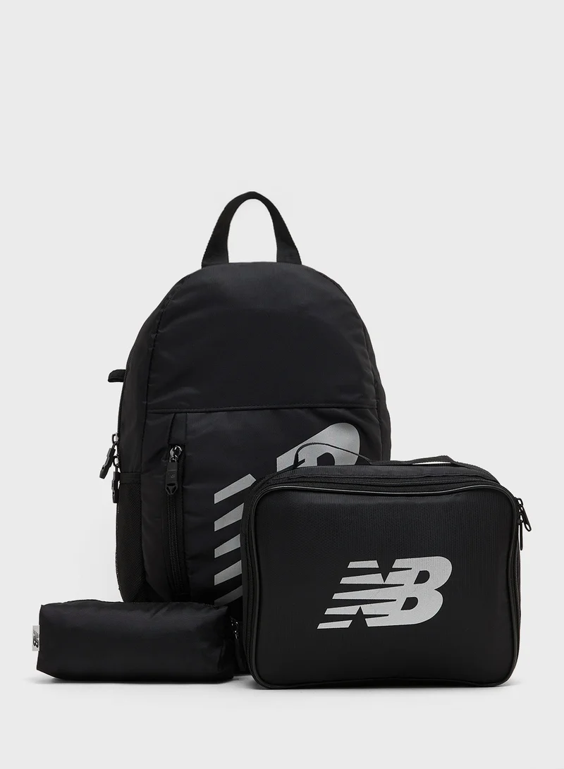 New Balance Kids Logo Backpack + Launch Pouch