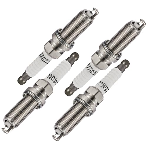 SYKRSS 3444 Iridium Spark Plugs 4 Pack Compatible with Toyota Corolla Matrix Prius Compatible with Scion iQ xD Sentra Frontier CT200h 1.3L 1.8L 2.0L 2.4L 2.5L L4 Replaces 90919-01253 SC20HR11 - Image 1