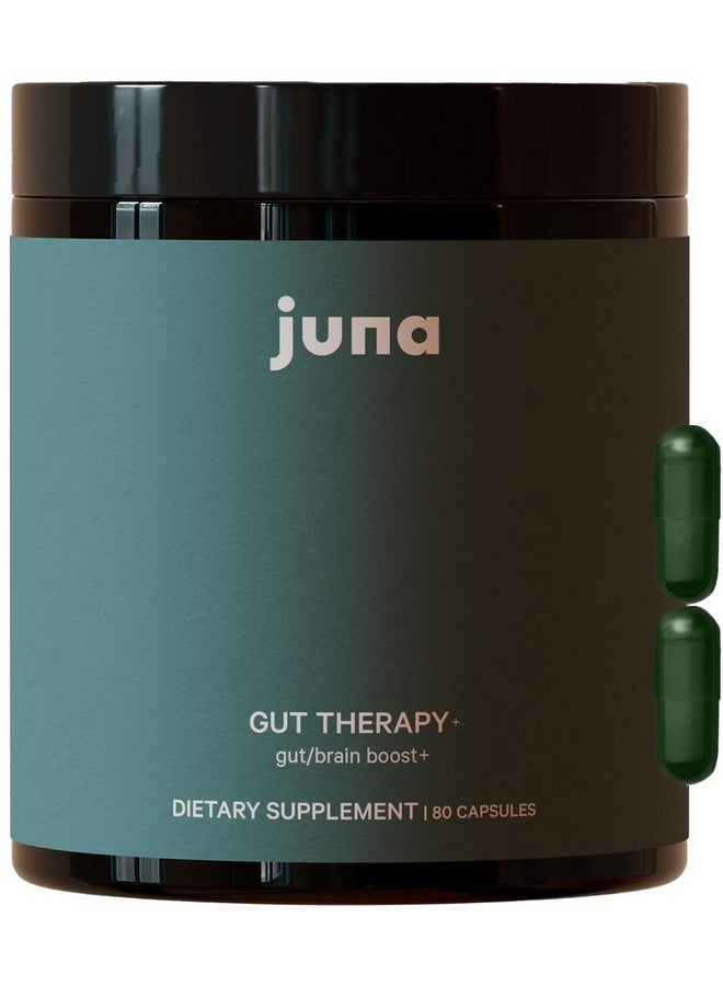 Juna Gut Therapy - Advanced Brain & Gut Health Support with Prebiotic & Probiotics - Improved Mood, Attention & Energy - Supports Memory, Focus & Mental Clarity - Fuel Cognitive Performance (80 Caps) - Image 1