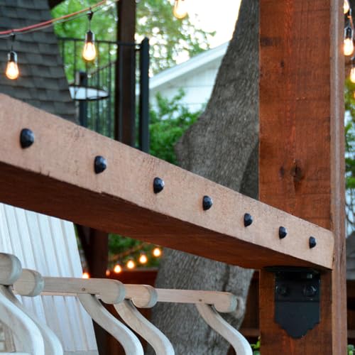 Ozco Building Products 56622 1-1/4-inch Hammered Dome Cap Nut, (10 per Pack) - Image 5