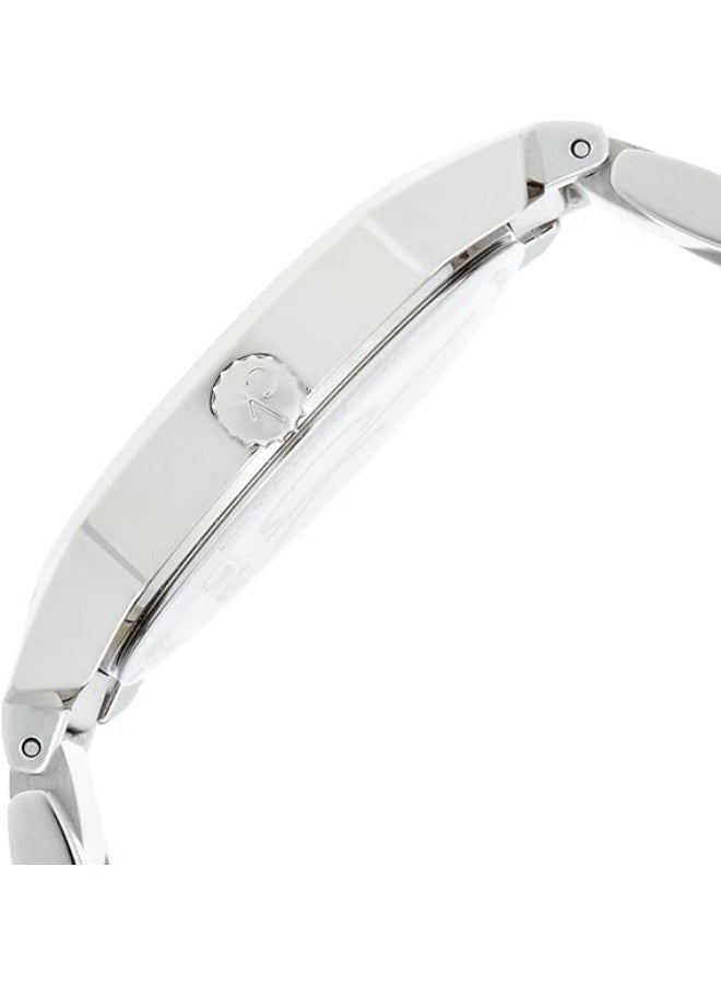 كالفن كلاين ساعة نسائية أنيقة من Calvin Klein – موديل K2G23126 City Lady بقرص فضي وسوار معدني - Image 2