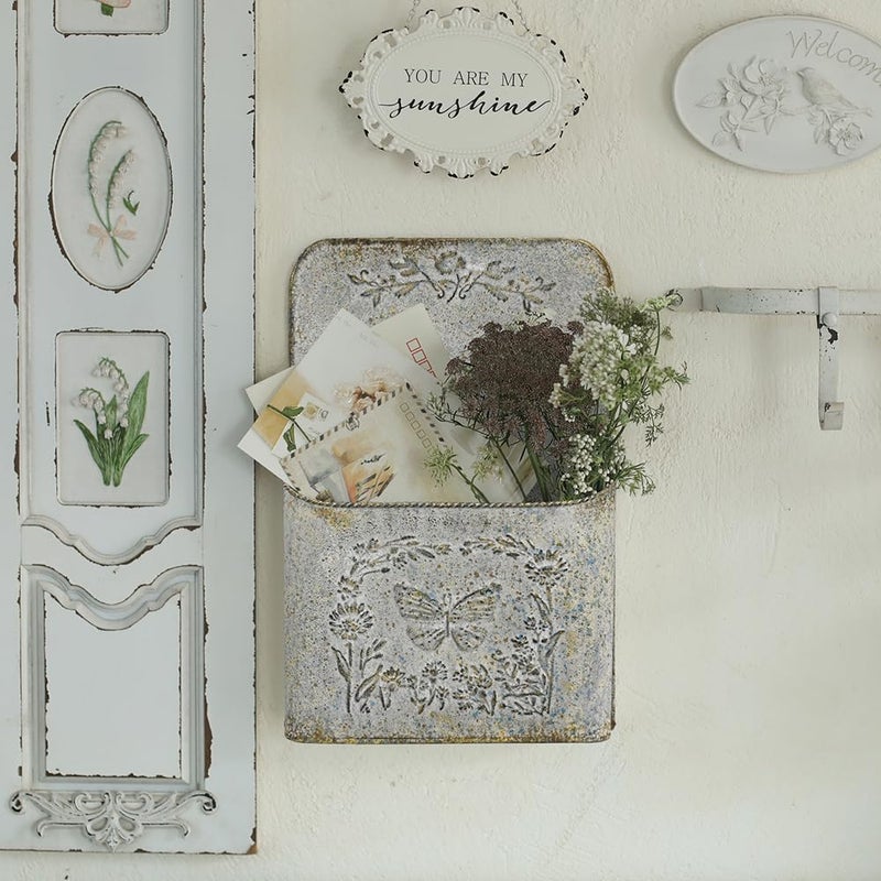 All Chic Wall Planter Metal Wall Planters Wall Hanging Planter Mailbox Planter Indoor Outdoor Planter Wall Mounted Planter for Farmhouse Decoration - Image 5