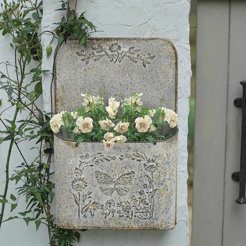 All Chic Wall Planter Metal Wall Planters Wall Hanging Planter Mailbox Planter Indoor Outdoor Planter Wall Mounted Planter for Farmhouse Decoration - Image 4