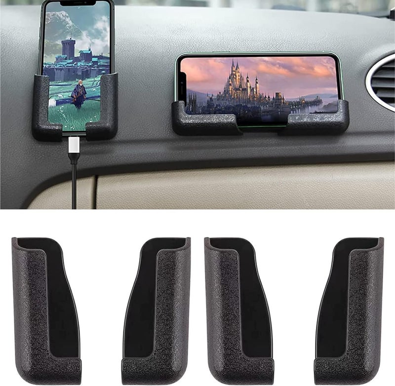 Hold Up حامل هاتف محمول متعدد الوظائف - 2023 حامل هاتف سيارة ذاتي اللصق مثبت على لوحة القيادة، حامل هاتف محمول للسيارة لجميع الهواتف المحمولة بسماكة أقل من 0.5 بوصة - Image 1
