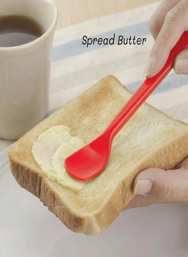 Yoku Made Small Silicone Spoon for Silent Stirring, Mini Spatula, Jar Scraper for Sauce Seasoning and Yogurt - Image 4