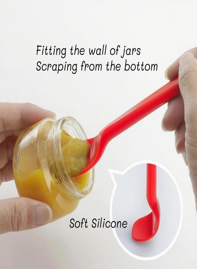 Yoku Made Small Silicone Spoon for Silent Stirring, Mini Spatula, Jar Scraper for Sauce Seasoning and Yogurt - Image 3