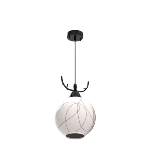 BrightLyt Hanging Light for Kitchen Arch/Island, Pendant Lamps for Dining Tabel, Corridor, Balcony Ceiling, Gallery, Lobby (Deer Horns Desing Frosted Glass, Model Number 2) - Image 4