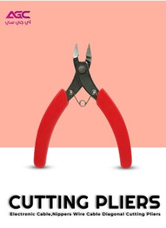 AGC Pliers Cable Side Cutting Nippers Wire Cable Cutter Flush Cutter Mini Electronic Pliers Diagonal Cutting