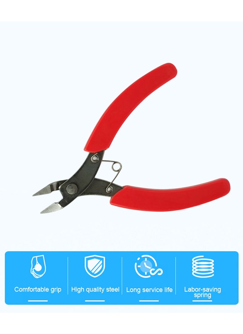 Agc - AGC Pliers Cable Side Cutting Nippers Wire Cable Cutter Flush Cutter Mini Electronic Pliers Diagonal Cutting - Image 1