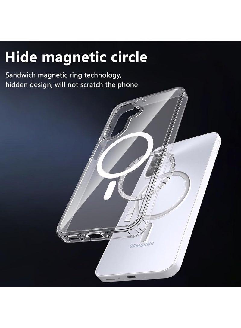 Case for Samsung Galaxy A36 / Galaxy A56 Magnetic Hybrid Clear Case Compatible with Samsung Galaxy A56 / Galaxy A36 Compatible with MagSafe, PC with TPU Hybrid Technology for Galaxy A56 / A36 - Image 2