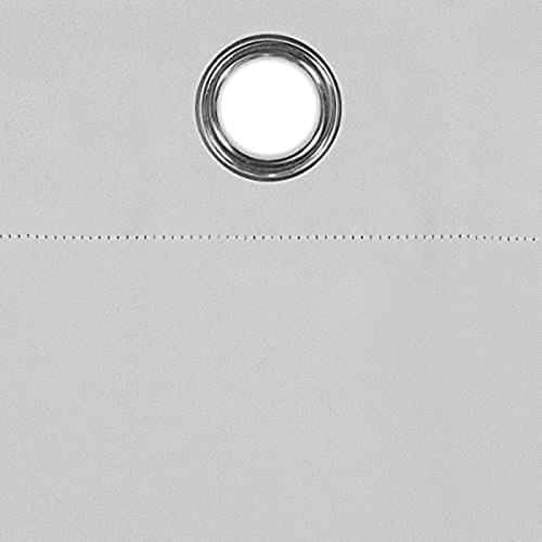 ECLIPSE Dreamer Star Laser Cut Room Darkening Grommet Window Curtains for Bedroom (2 Panels), 34 in x 95 in, Silver White - Image 4
