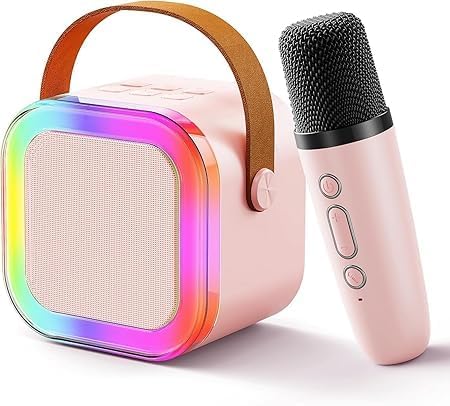 Scopende Nail Drill Kids Adults with Wireless Mics Portable Karaoke Bluetooth Speaker Dynamic Lights Birthday Gift for Girls Boys Toddlers  - Image 1