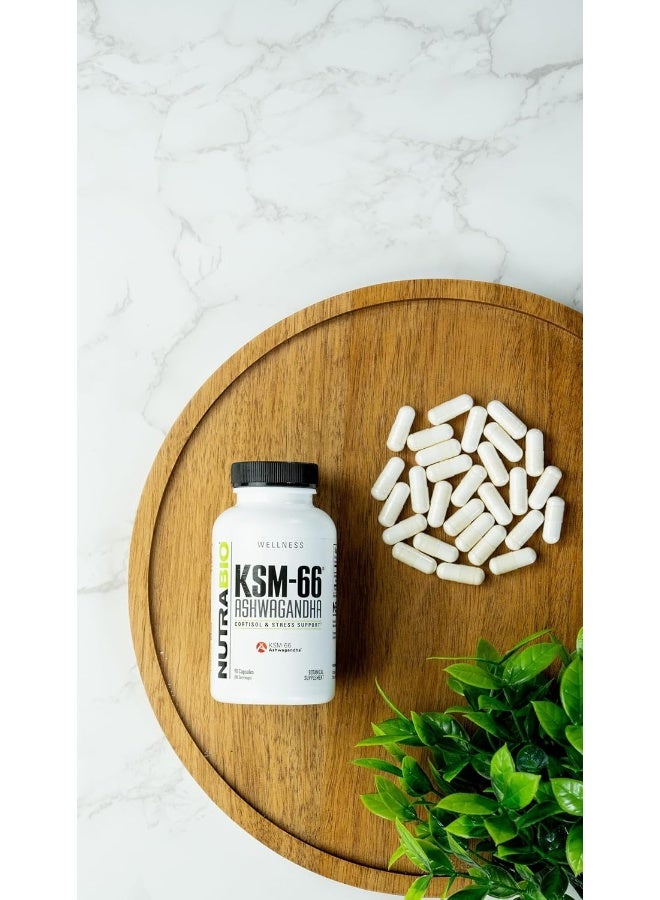 NutraBio Labs Ashwagandha Ksm-66, 600Mg, 90 V-Caps - Image 2