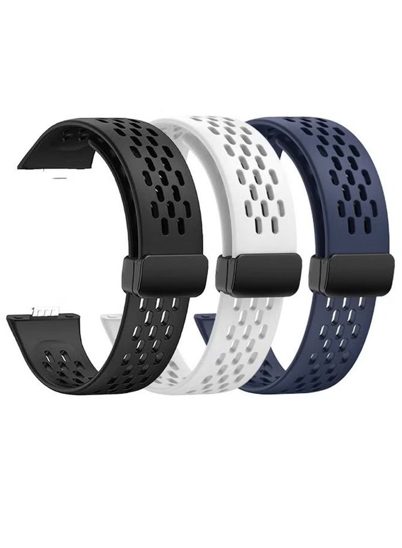 3 قطع من سوار ساعة رياضي سيليكون لساعات Huawei Watch Fit 5/Fit 5 Pro/Fit 3/Fit 4/Fit 4 Pro الذكية - Image 1
