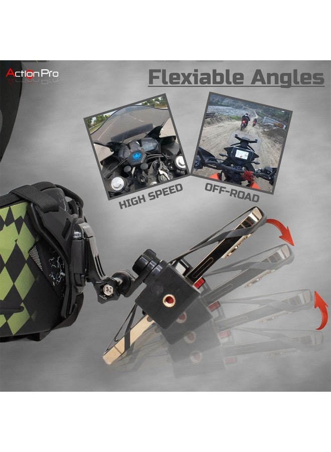 Action Pro Pro Helmet Chin Mount Strap Set Compatible With Gopro-12/11/10/9/8/7/6/5/4/Sjcam/Dji Osmo/Insta-360 All Action Cameras And Smartphones - Image 4